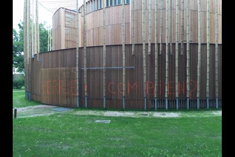 Graffiti on the completed theatre - Elizabethan Theatre, Chateau d’Hardelot by Studio Andrew Todd